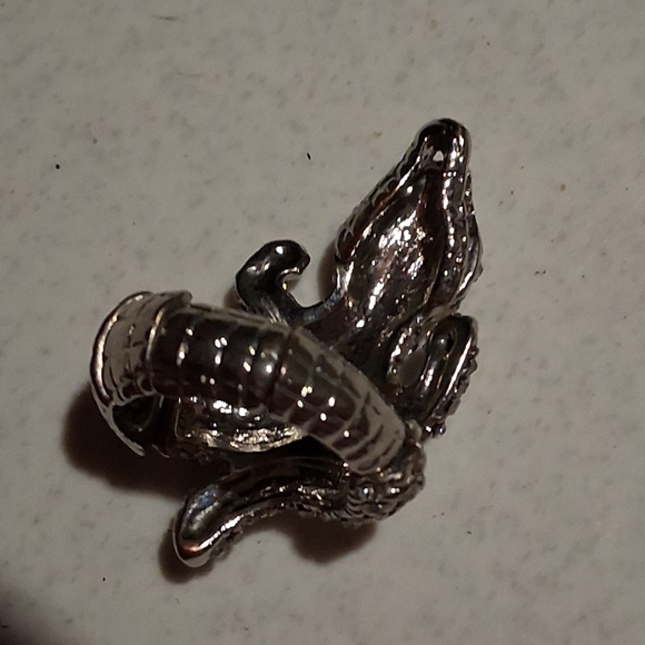 Rhinestone Lizard Stretch Ring Y2k One Size Fits All EUC - Picture 4 of 4